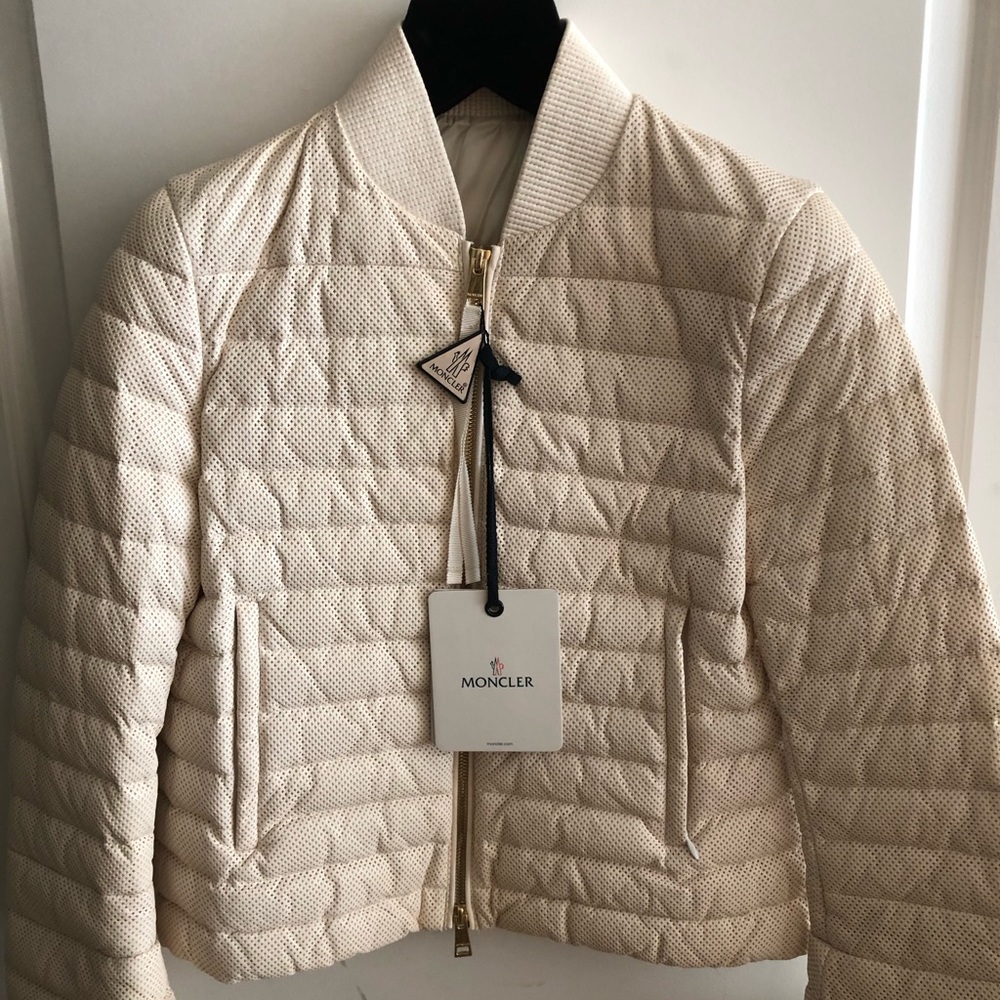 Moncler leather jacket